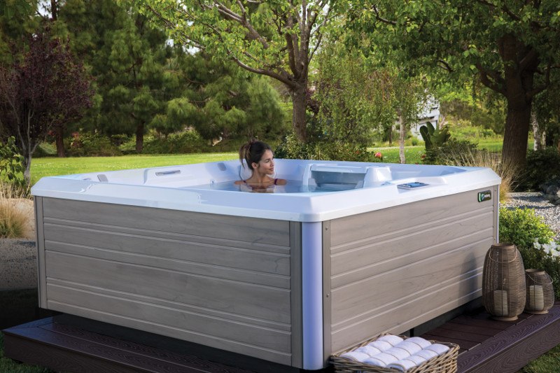 A well-built hot tub is designed to withstand the elements.