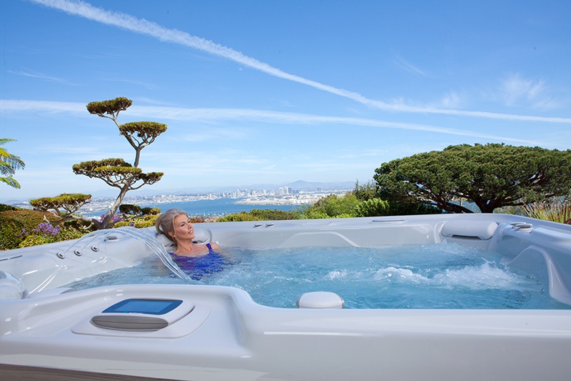 Tranquility in a spa on a summer day.