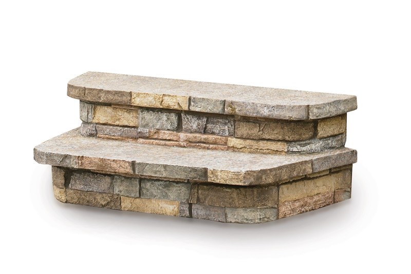 Spastone® steps mimic the look of natural stone